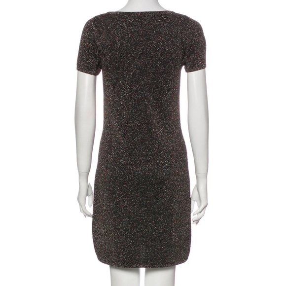 NWT Sandro Paris Glitter Sparkle Short Sleeve Dress Small - Picture 17 of 17